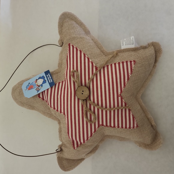 Patriotic Rustic Stars, Burlap - Picture 3 of 5